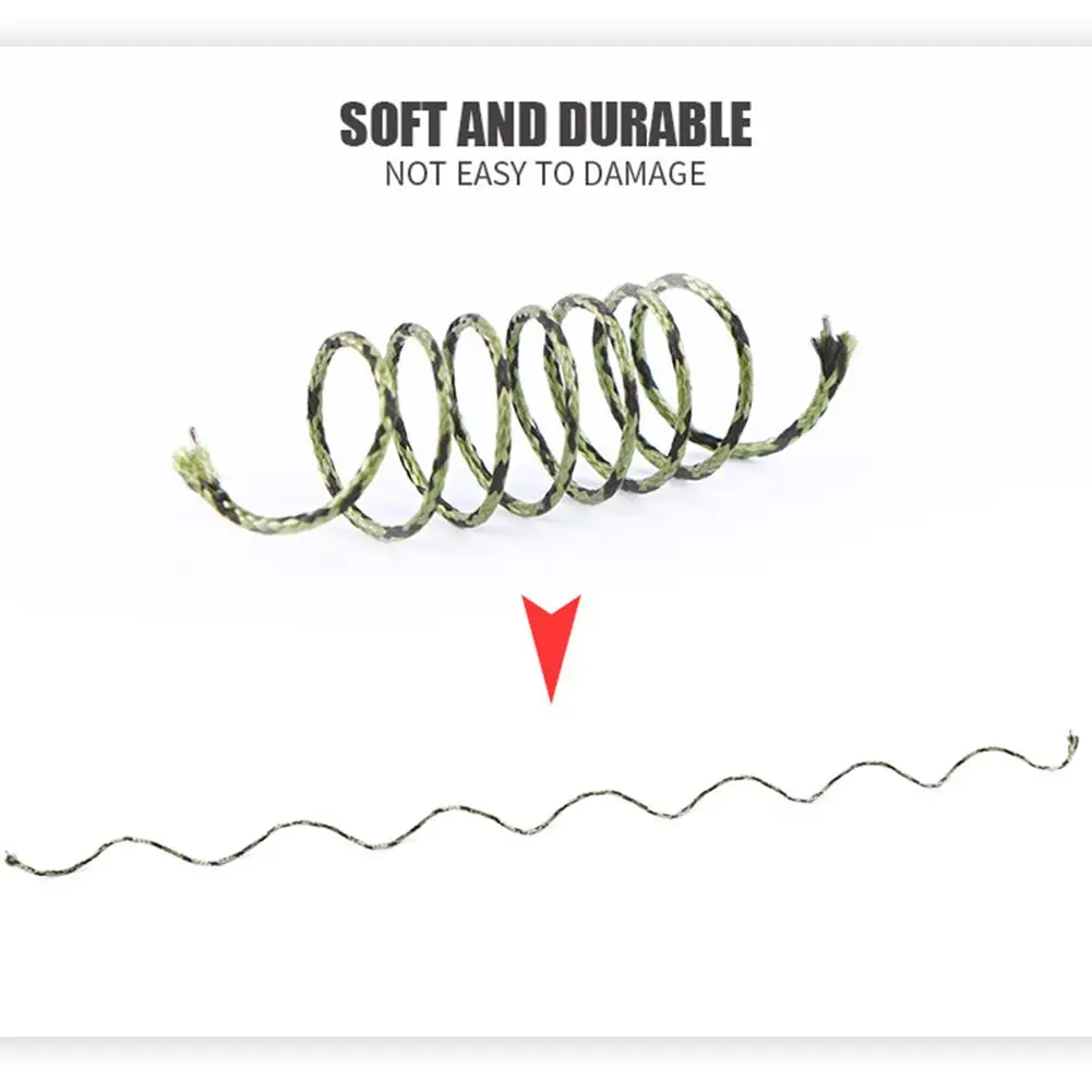 Angryfish Lead Core Carp Fishing Line 25Lbs 35Lbs 45Lbs 60Lbs 20m for Rig Making Sinking Braided | Спорт и развлечения