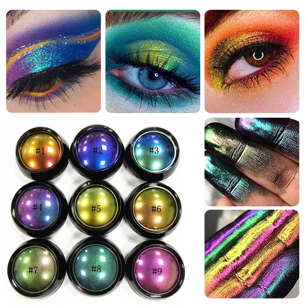 Горячая Распродажа 9 цветов Тени для век с высоким пигментом Обесцвечивающие