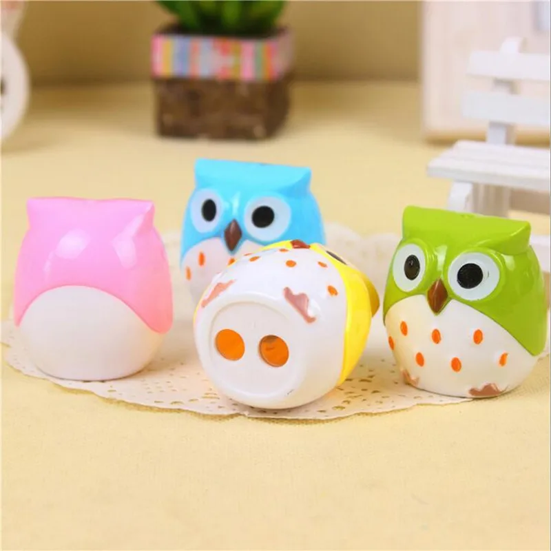 1 шт./лот Kawaii сова дизайн двойное отверстие мультфильм Животные подарок для детей