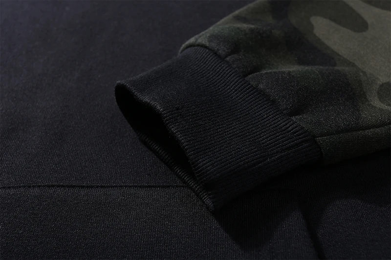 Маскировочный костюм мужской толстовки с капюшоном Повседневная флисовая