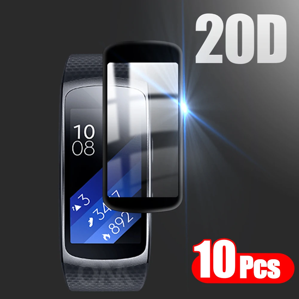 10 шт. 20D полное покрытие мягкая защитная пленка для Sumsung Gear Fit2 / Pro Смарт часы защита