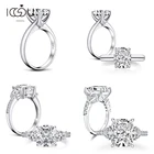 Женское Обручальное Кольцо IOGOU, кольцо из серебра 925 пробы с искусственным бриллиантом, украшение для годовщины или свадьбы, 925