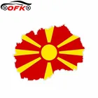 Аксессуары наклейка с флагом в виде карты Македонии 14,5 см * 11,4 см