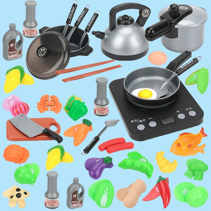 Детская мини-кухонная игрушка посуда кастрюля детская для ролевых игр имитация