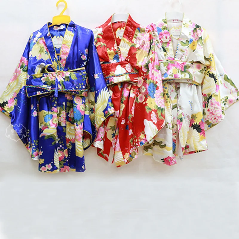 

Kimono Children's Dance Performance Costume Japanese Traditional Girl Baby Kimono 2-11 Years Old Children's Day Performance