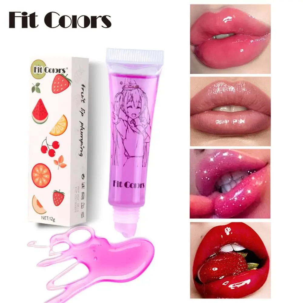 

8Color Plumping Lip Gloss Liquid Lipstick ​Natural Moisturizing Spicy Peppermint Big Mouth Lip Enriching Lip Oil Women Girl Gift