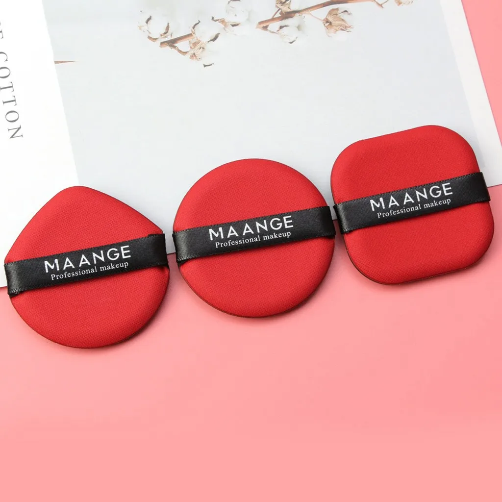 3 шт./компл. многоцветная кушон для макияжа спонж влажной и сухой пудры двойного