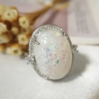 womens 925 sterling silver opal ring jewelry ring wholesale size 6 10