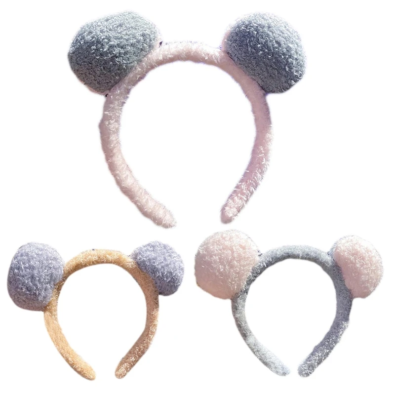 

Милая плюшевая обруч для волос в форме Помпона, держатель для волос для мытья лица, набивной головной убор для вечеринки