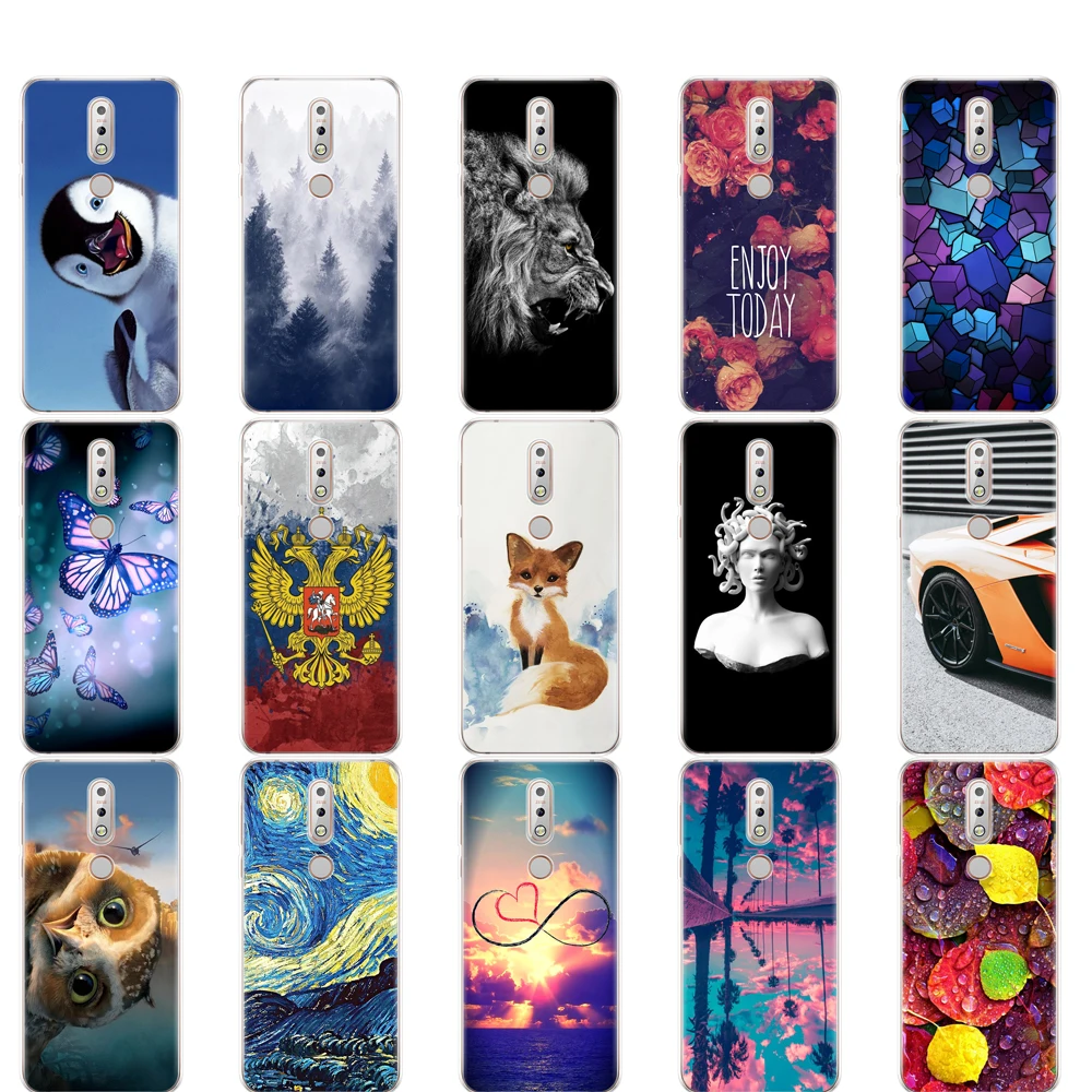 Силиконовый чехол для Nokia 7 1 5 84 дюйма мягкая задняя крышка из ТПУ 2018 мобильный