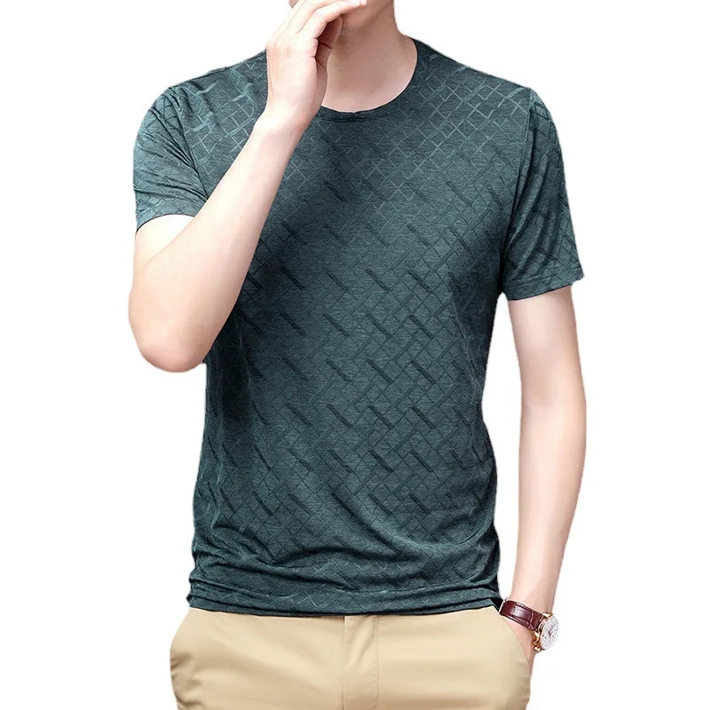 

collar short sleeve cross-border men's clothing han edition t-shirts short sleeve T-shirt collar a undertakes to JJ