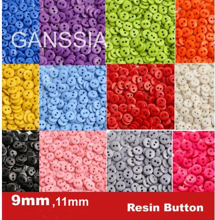 100 teile/los Größe: 9mm-15mm Candy Farben Harz Tasten für Handwerk Groß Tasten Kleidungsstücke