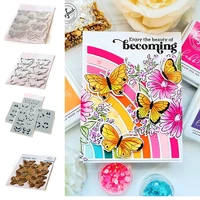 small butterflies metal cutting dies stamps stencil hot foil scrapbook diary decoration stencil embossing template diy handmade