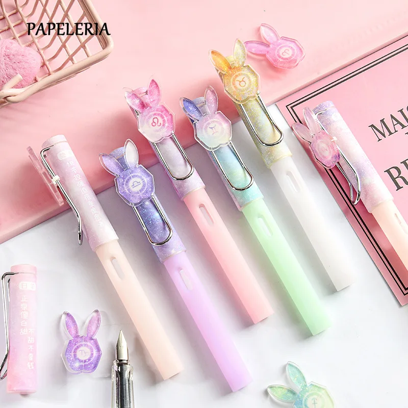 Набор пластиковых ручек с созвездиями Kawaii 0 5 мм синий чернильный мешок милые