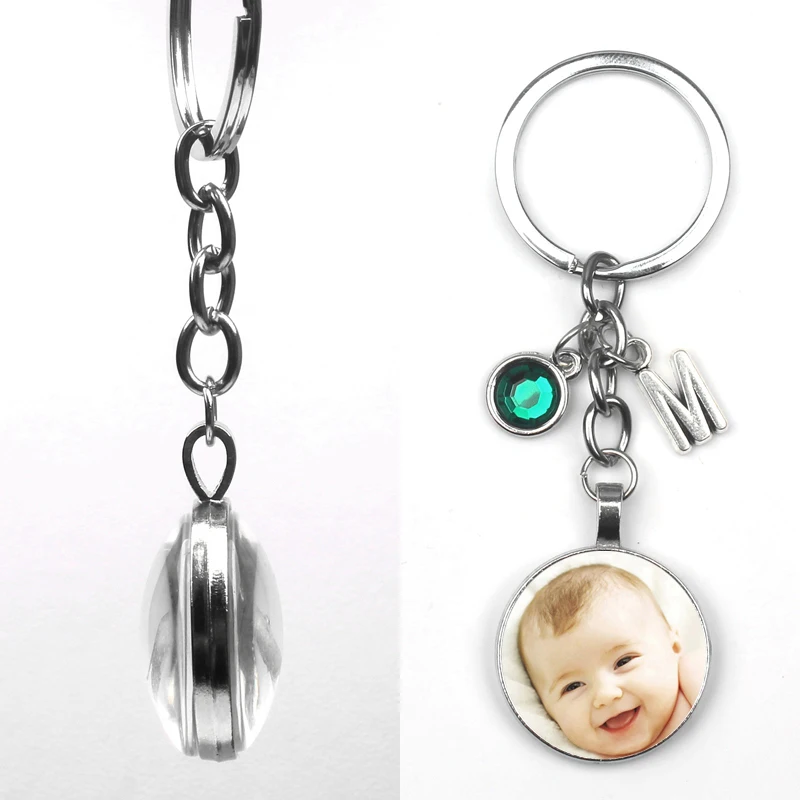 Персонализированный двухсторонний брелок для ключей девушки матери отца