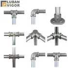 Быстроразъемный соединитель из алюминиевого сплава для трубытрубки 32 мм, крепежные детали, колено, фланец, без ржавчины, крепеж Подвески 