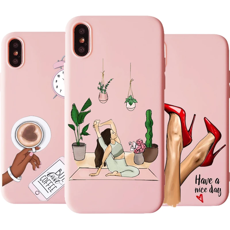 Модный мягкий чехол для телефона с изображением принцессы девочек и женщин boss