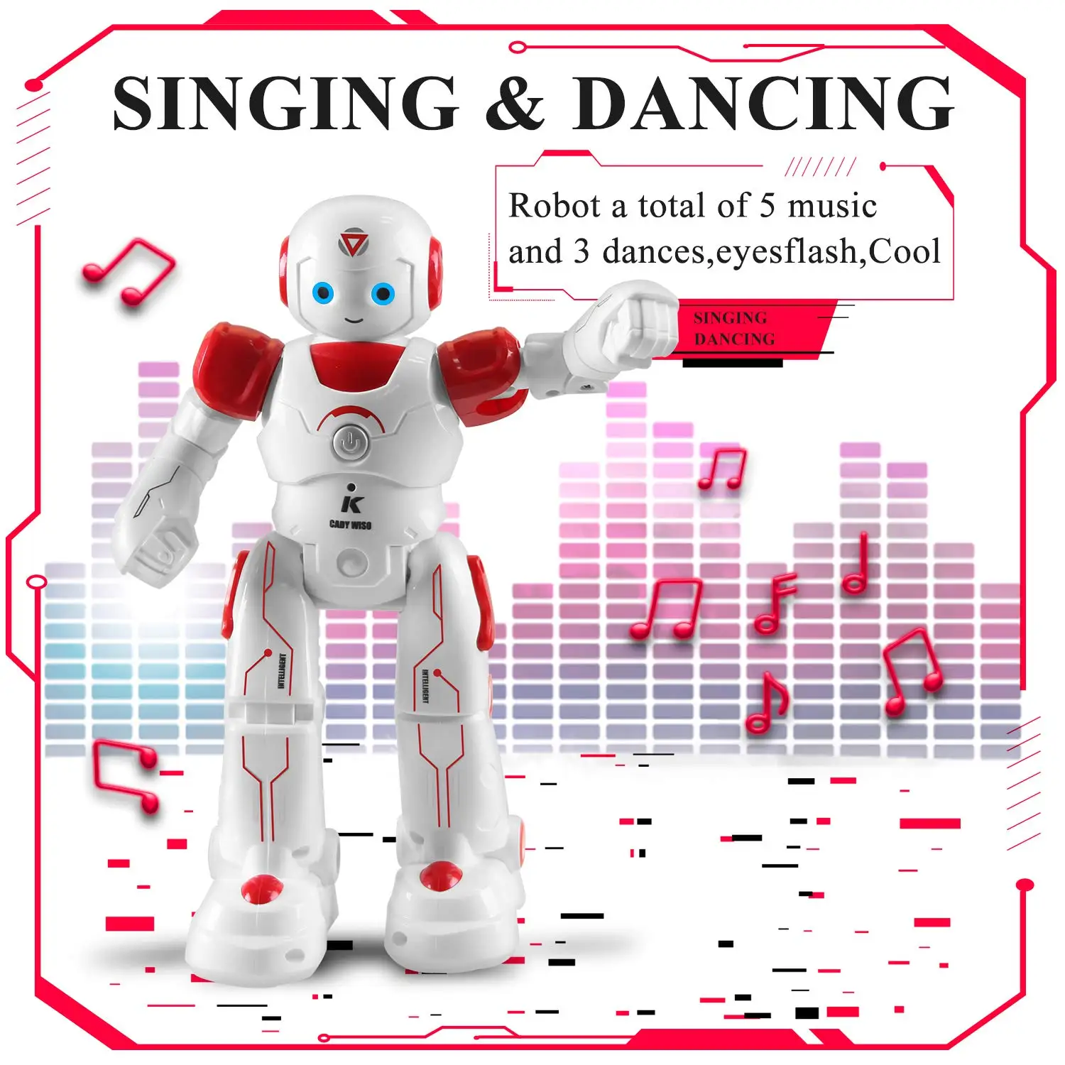 HBUDS Smart and Programmable Remote-Control Robot for Kids Beginner STEM Toy Friend to Learn as They Play-(Red) | Электроника