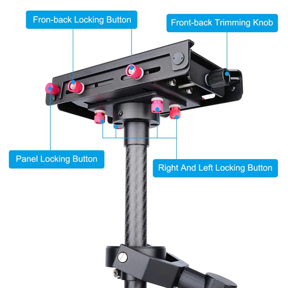 Профессиональный Ручной Стабилизатор из углеродного волокна для камеры Canon Nikon