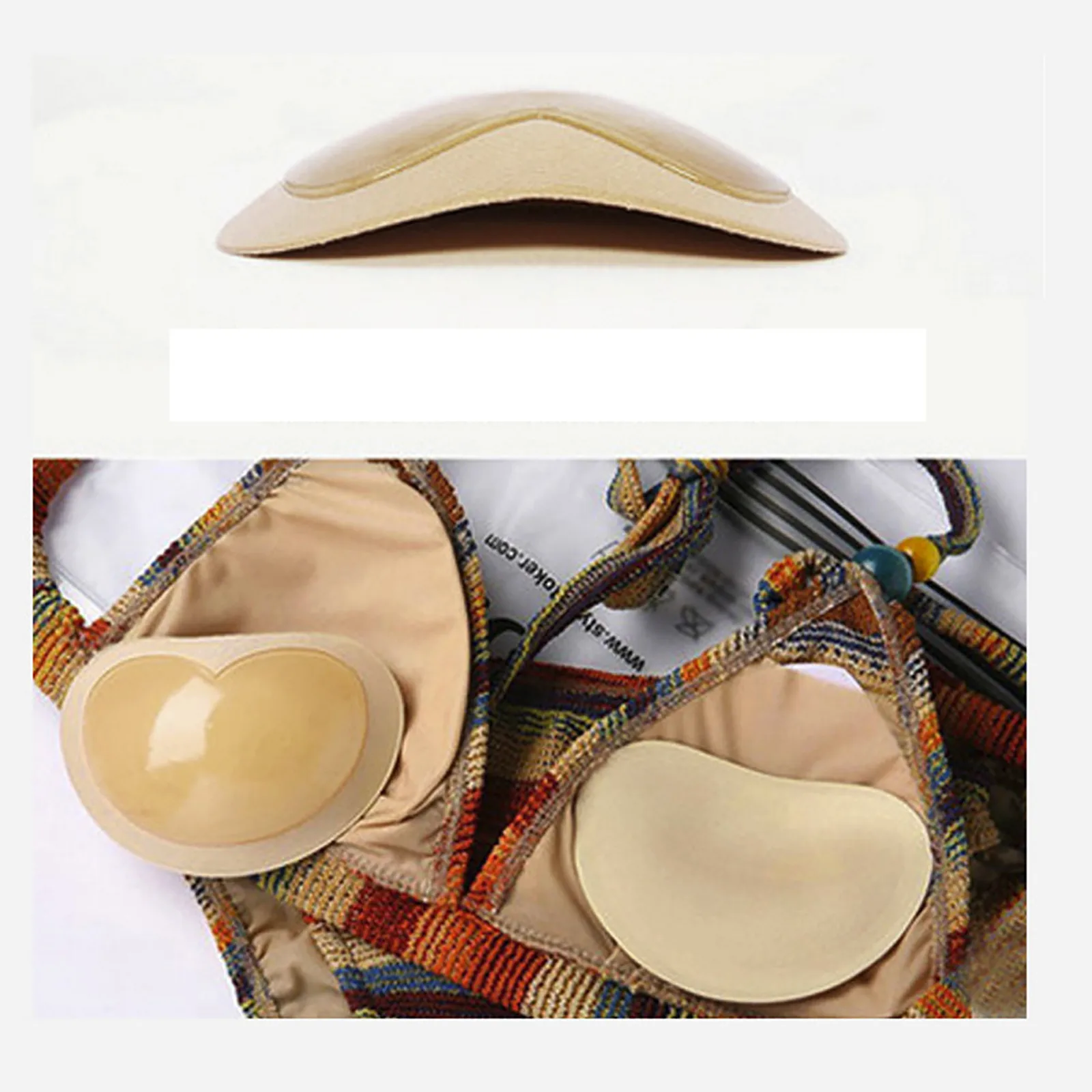 1 пара Женский липкий бюстгальтер плотная губка для девочек пуш-ап увеличивающий