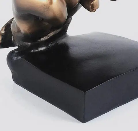 

11 Inch Arts Statue Abstract Human Face Sculpture Keep Silence Thinker Figure Statue