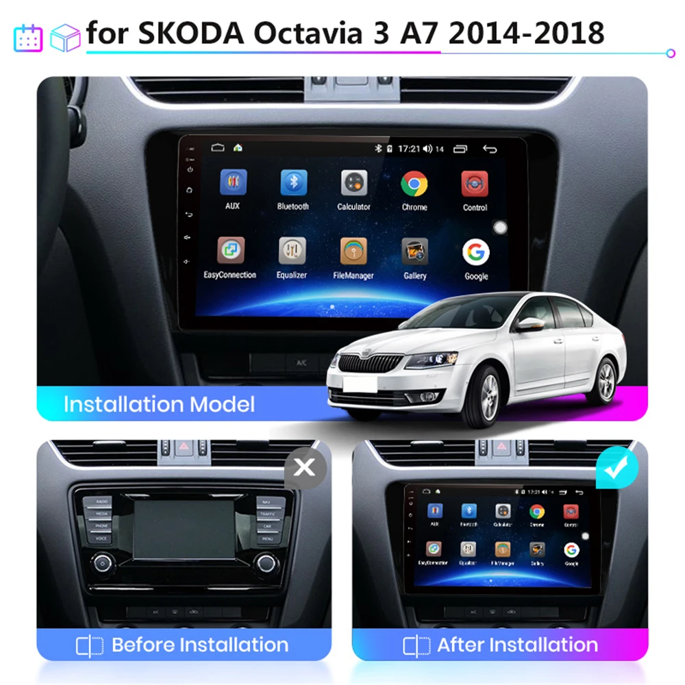 Автомагнитола 2DIN мультимедийный плеер на Android 10 1 0 дюйма GPS-навигация для Volkswagen SKODA