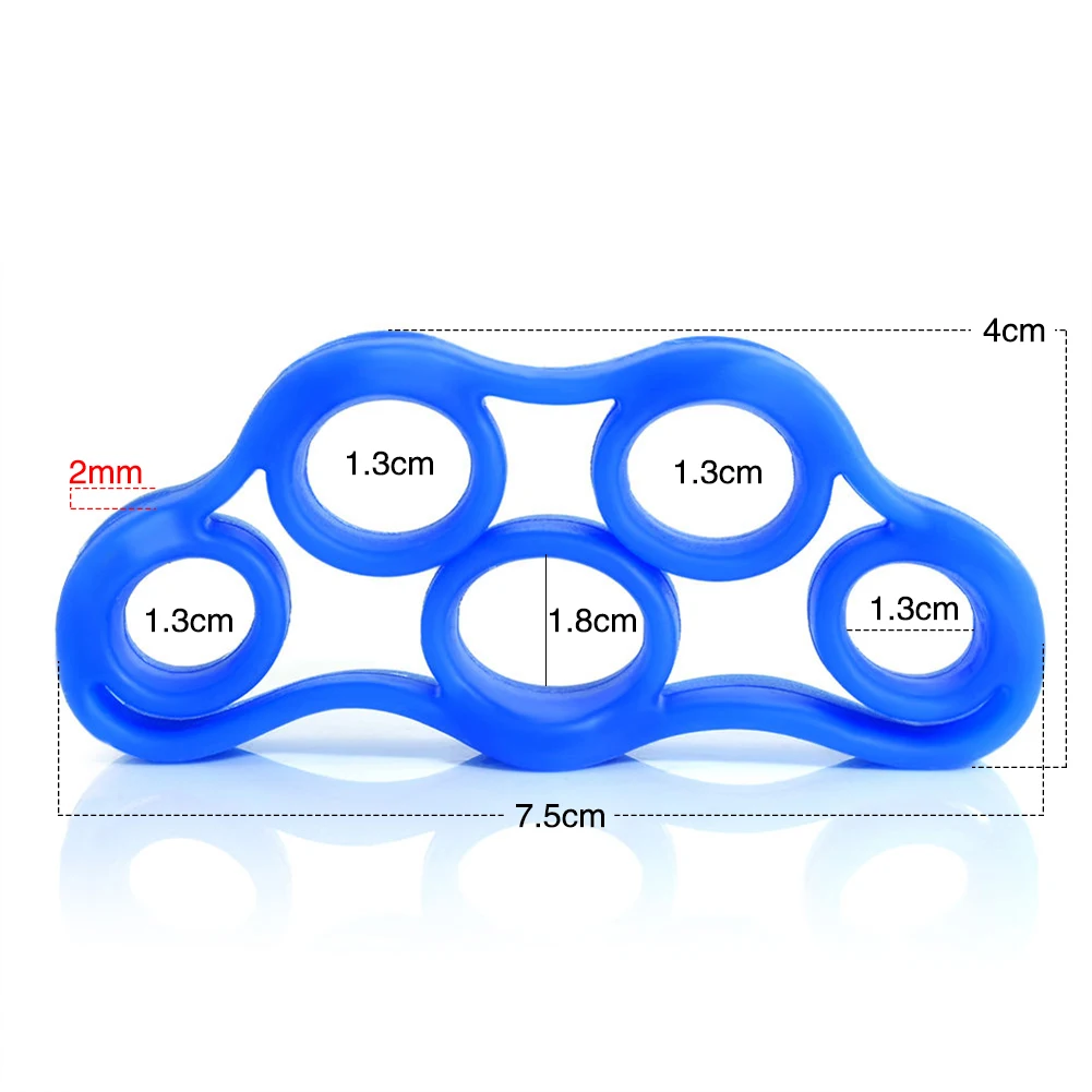 Dedos de silicona para aliviar el estr&eacute;s, Motor de juguete de tensi&oacute;n, dedos, entrenador, anillo de tracci&oacute;n para dedos para adultos y ni&ntilde;os, L50-5