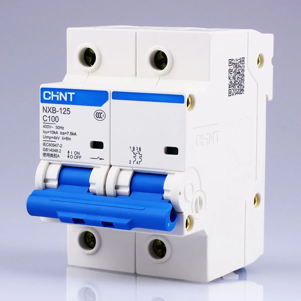 

CHINT Moulded Case Circuit Breaker NXB-125 2Pole C63A 80A 100A 125A Circuit Breaker