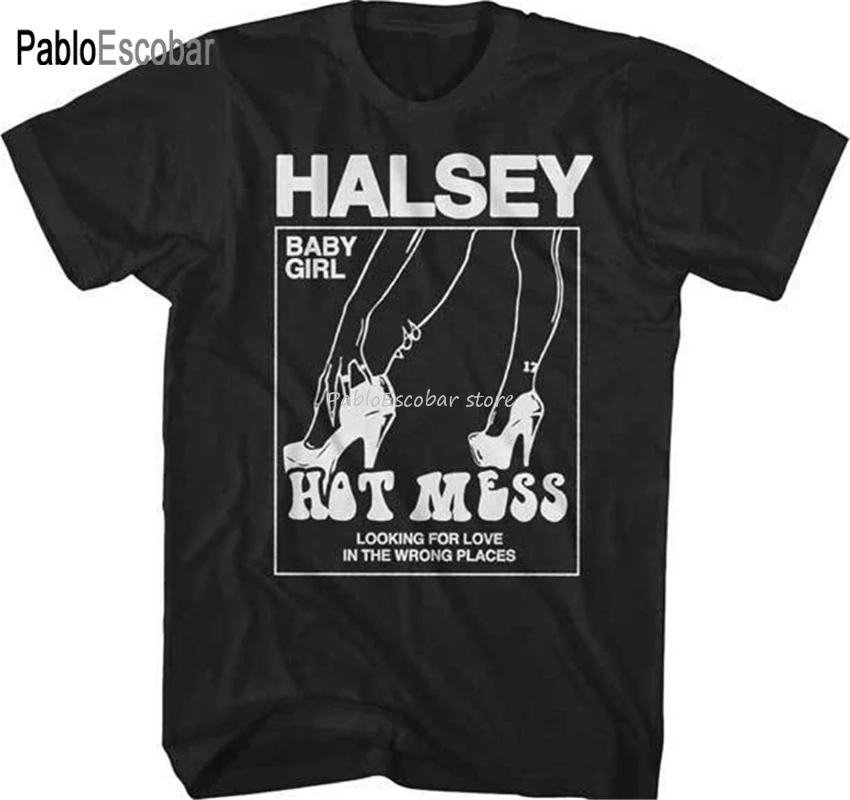 Футболка Halsey Hot беспорядок женская брендовая новинка товары в реальном времени