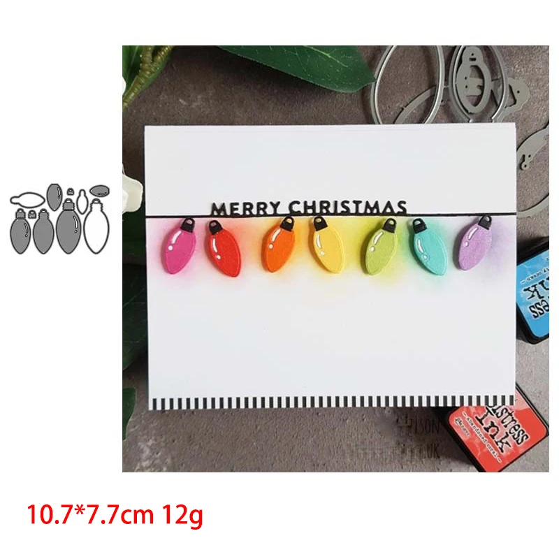 

Christmas Neon Metal Cutting Dies Stencils for DIY Scrapbooking photo album Decorative Embossing Paper Cards