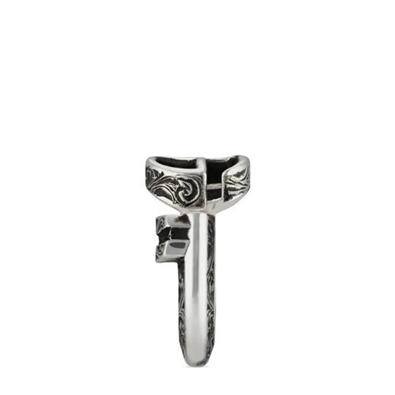 

S925 pure silver 1:1 retro fashion charm letters dark romantic sweet lady ring opening act the role ofing is tasted