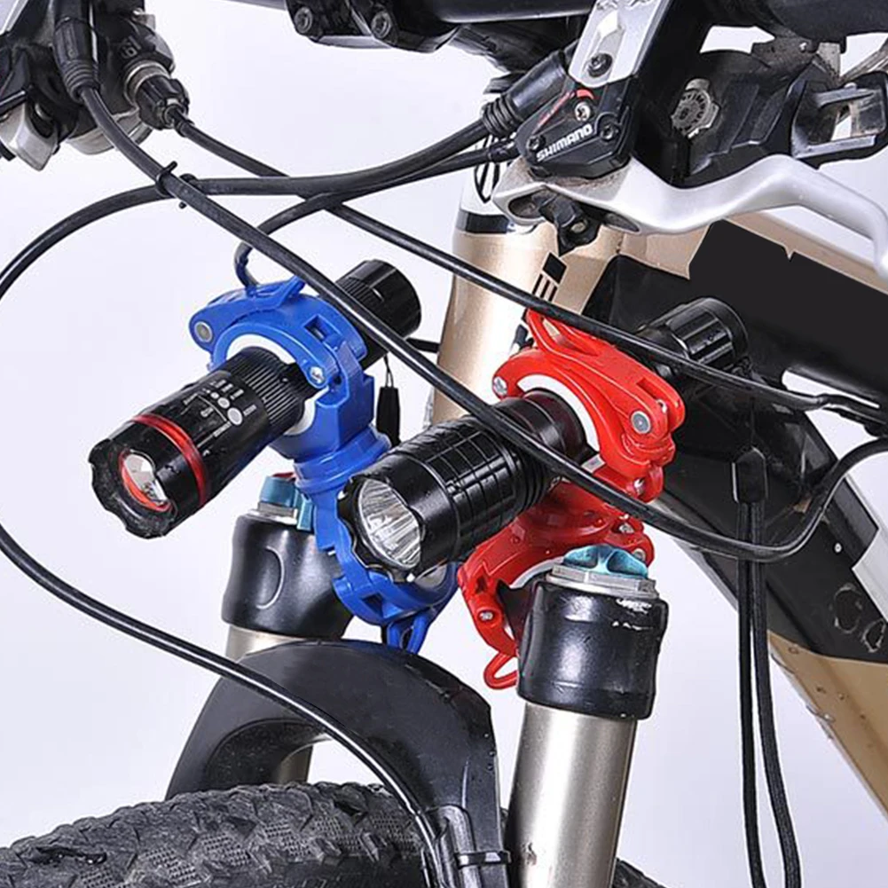 

Bike Front Lamp Bracket 360 Degree Rotation Adjustable Holder Bicycle Handlebar Quick Release Light Mount Clamp Clip Bike Clip