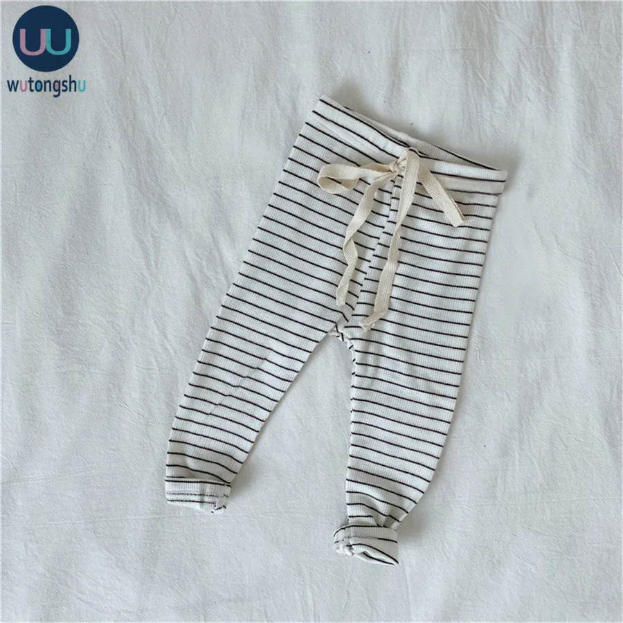 3 шт./лот штаны для маленьких мальчиков и девочек трикотажные осень зима детские