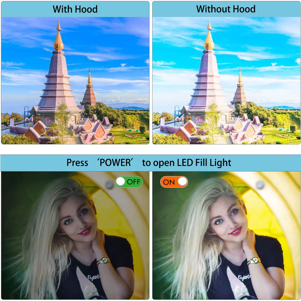 Видеокамера с микрофоном FHD 1080P 30FPS 24MP Vlogging YouTube камера цифровым зумом видеокамера