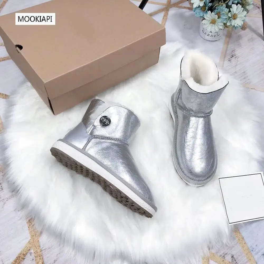 2019 г. Зимние сапоги высокого качества в европейском стиле натуральная кожа 100%