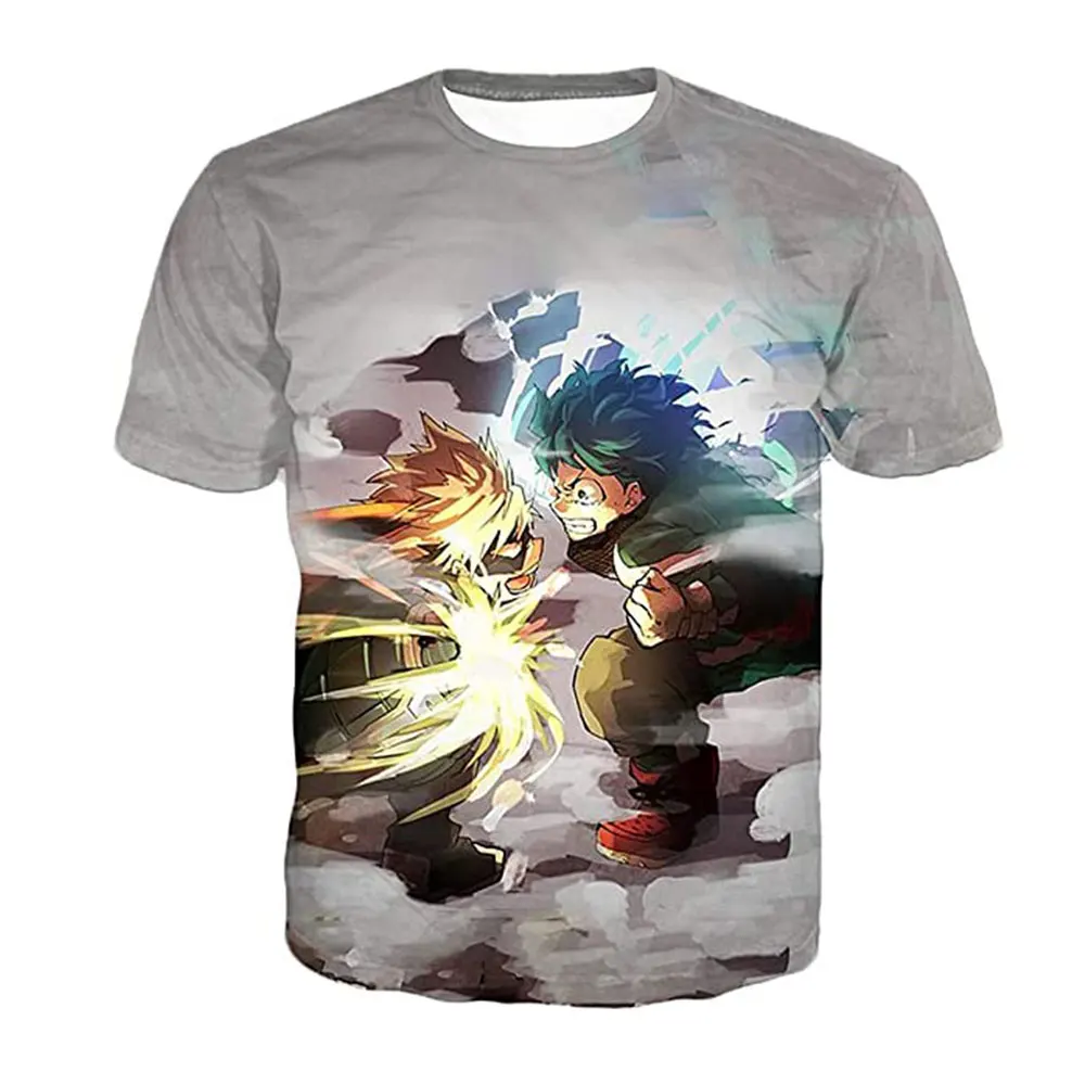 

My hero academia T Shirt Men Women 3D Print Meliodas Sin of Anger T Shirts Short Sleeve Harajuku Streetwear Casual Tops