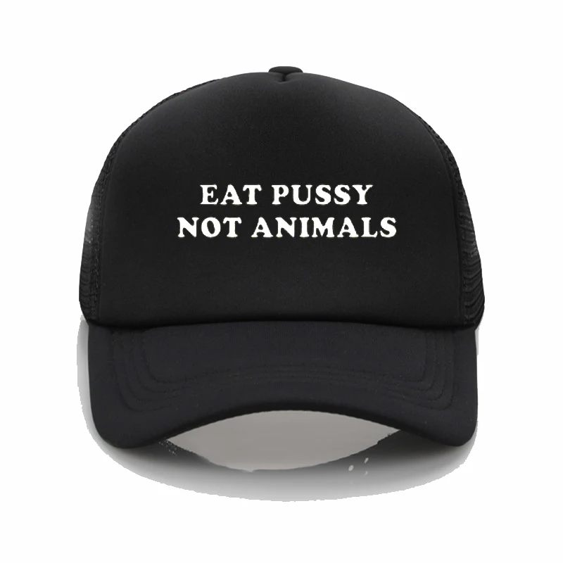 Бейсболка Eat Pussy сетчатая Кепка eat pussy its с принтом веганов Мужская кепка wo мужская