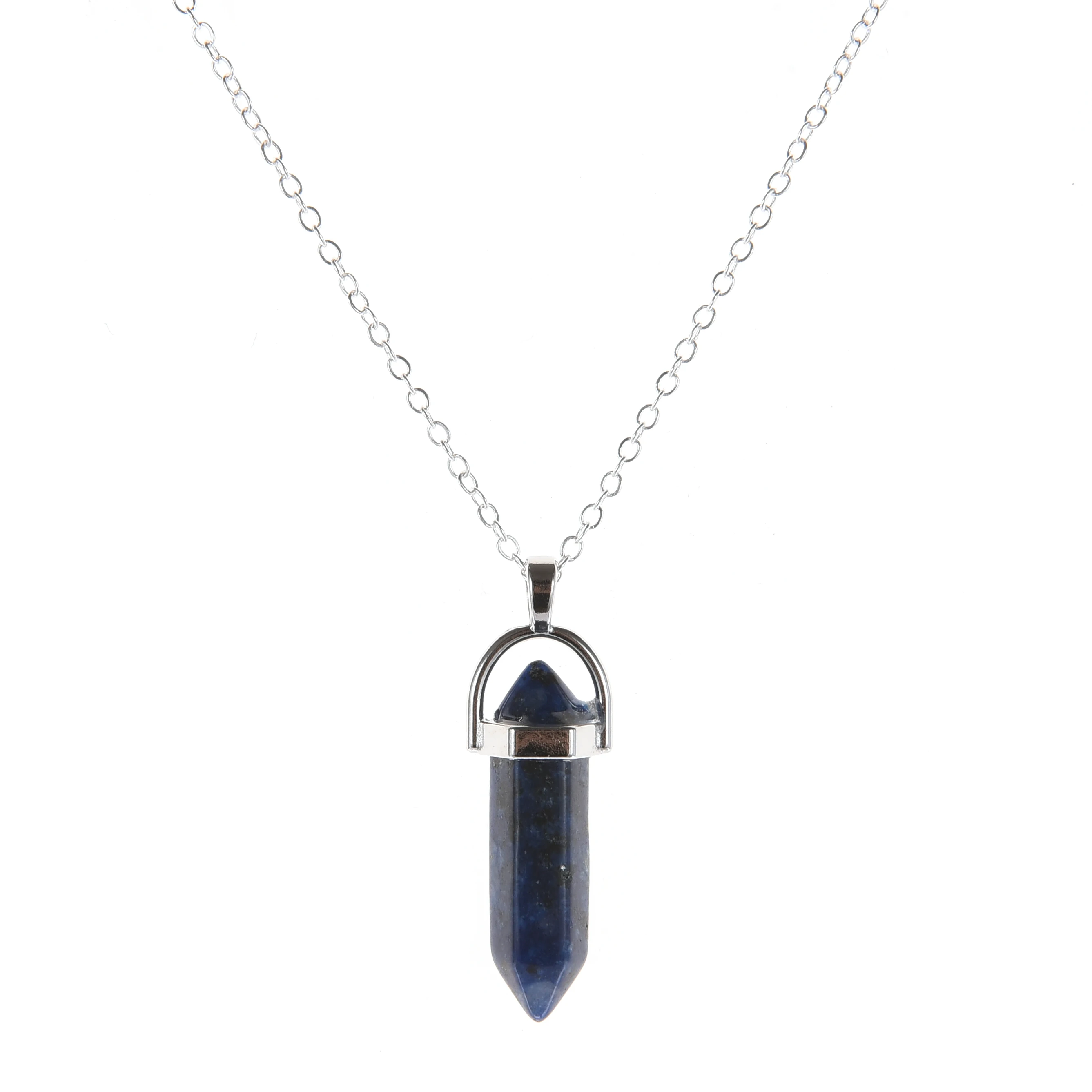 Хрустальные ожерелья с подвеской Опалит белый Howlite Lapis прозрачный кварцевый
