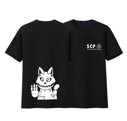 

High-Q Unisex Anime Cos SCP Special Containment Procedures Foundation SCP Cotton T-Shirt Tee Shirt Top