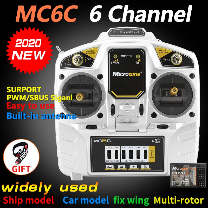 MicroZone MC6C 2 4G 6CH контроллера hdmi передатчик и приемник радио система для SU27