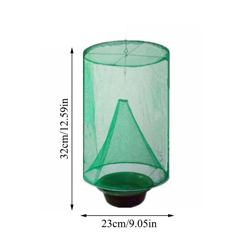 

Fly Catcher Foldable Hanging Fly Trap Insect Bug Cage Mesh Net Trap Catching Capturing Mosquito For Ranch Farm Garden Outdoor