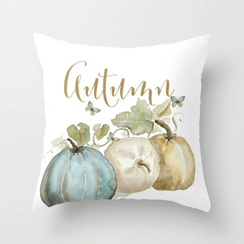 

45 * 45CM square pillow case Thanksgiving Halloween pumpkin series pillowcase