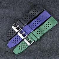 new fluorine rubber watch strap three dimensional honeycomb design quick release watchband watch accessories for 18mm 20mm 22mm