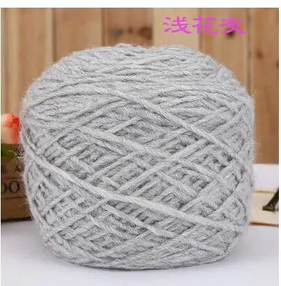 light gray camou 50 г/лот итальянская шерстяная пряжа Альпака 60% шерстяная пряжа ручная вязка - Цвет: light gray camou