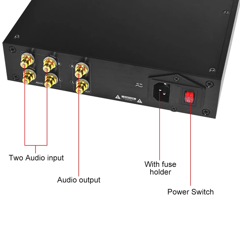 Предусилитель AIYIMA предусилитель HiFi для усиления лихорадки 2-полосный вход с