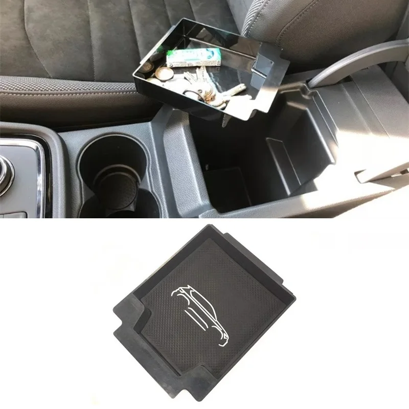 ABS консоль лоток подлокотник коробка для хранения подходит сиденья ATECA 2016 2017 2018