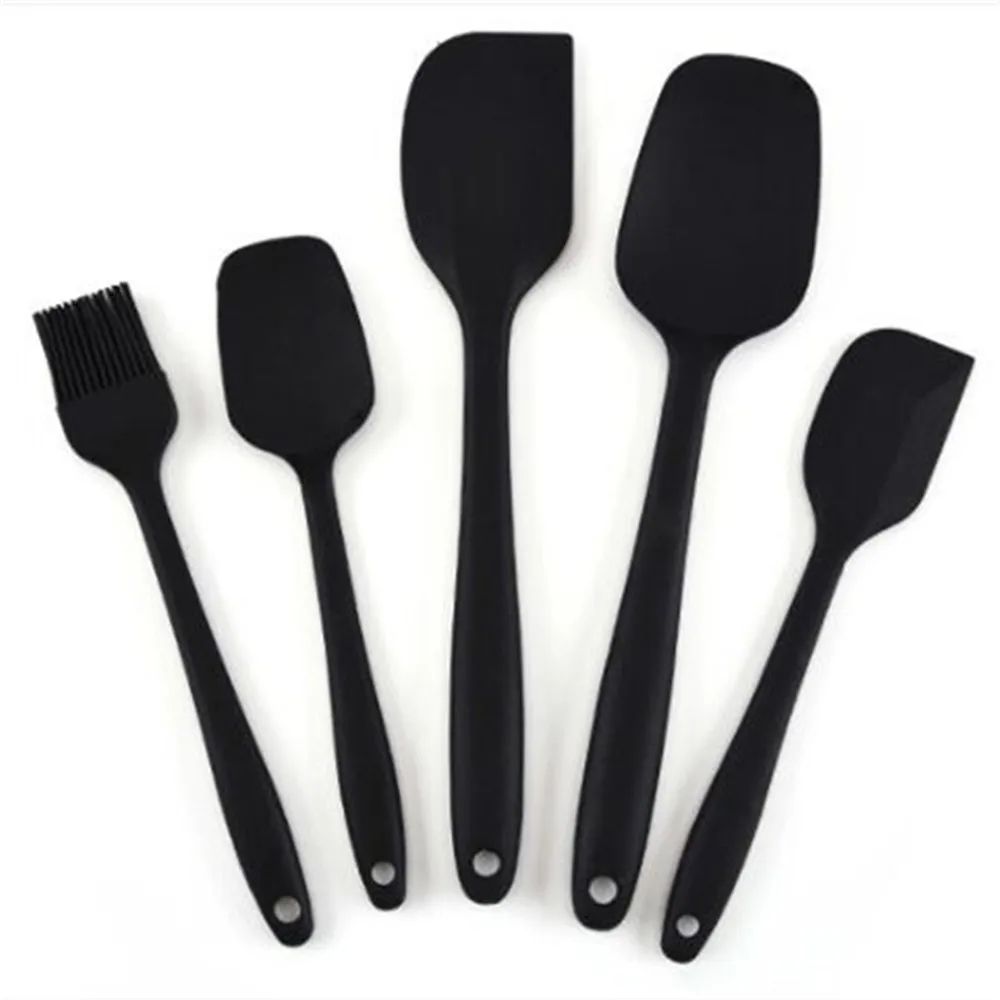 

Non-Stick Silicone Cream Spatula Scraper Spoon Oil Brush Heat-Resistant Spatulas Flexible Kitchen Utensils for Baking Cooking