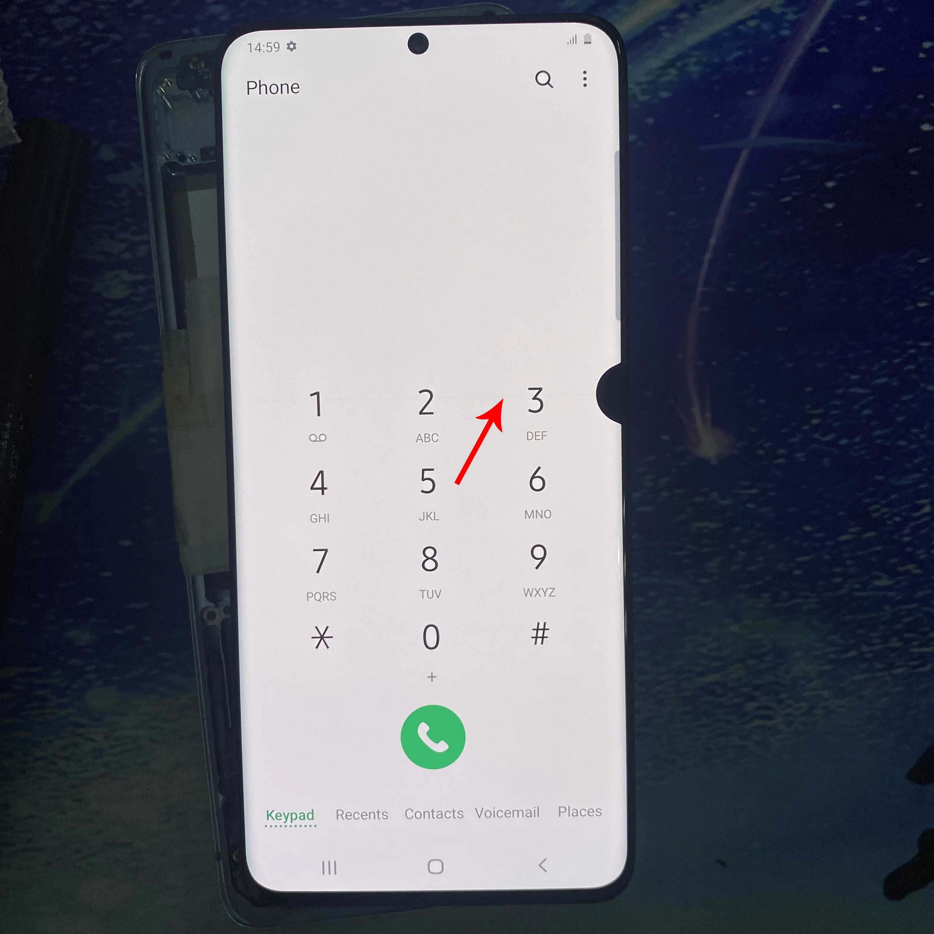 Один выбор точечный линейный битый пиксельный ЖК-дисплей для Samsung Galaxy S20 G980 G980F