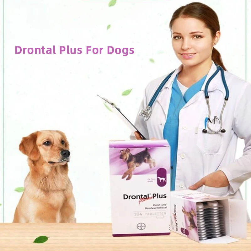 Drontal Plus для собак 8/32/104 таблеток (Tapeworm Dewormer собак)|Принадлежности кормления и