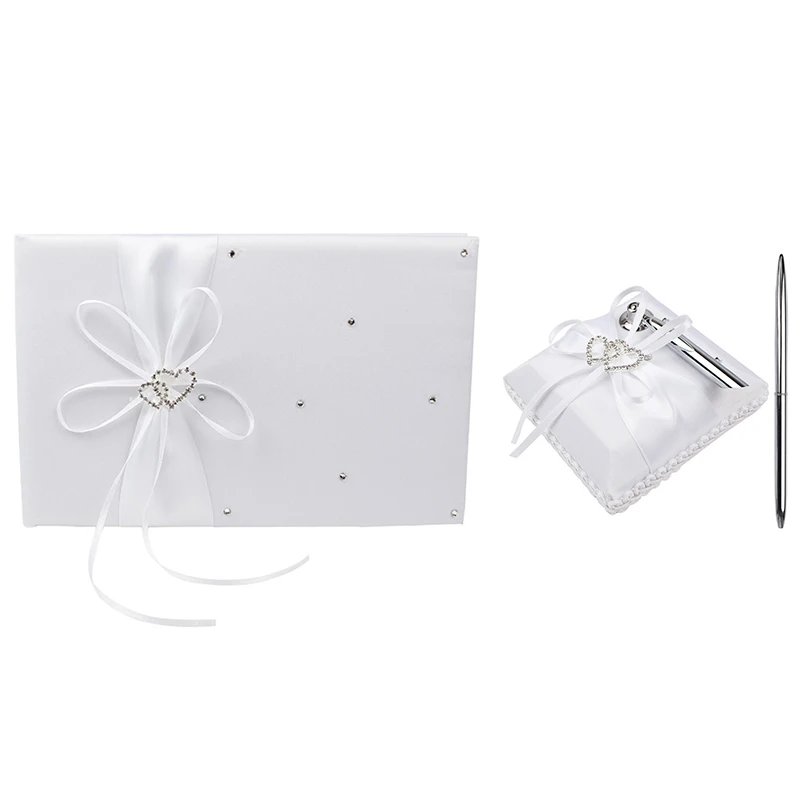 Присутствие гостей на свадьбе Набор держателей для книг с двойным бантом в виде